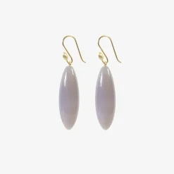 14k & holly blue agate long berries