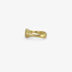 18k & horizontal oval full-cut diamond cast ring, 1.5ct