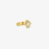 18k & icy brilliant-cut diamond prong set ring, 3.29ct