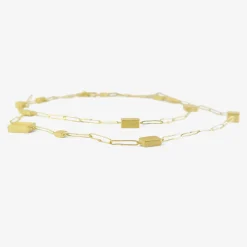 18k & 24k long mies dream cubic necklace