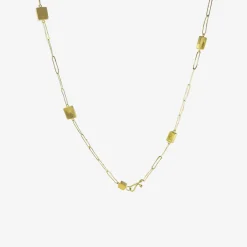 18k & 24k long mies dream cubic necklace