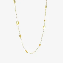 18k & 24k long mies dream cubic necklace
