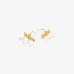 22k & keshi pearl syca earrings