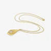 22k & kite-shaped champagne diamond pendant, 2.98ct