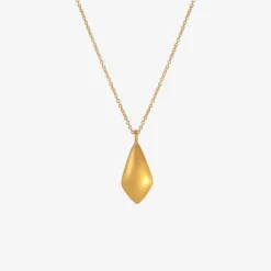 22k & kite-shaped champagne diamond pendant, 2.98ct