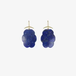 18k & lapis cloud earrings