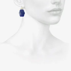 18k & lapis cloud earrings
