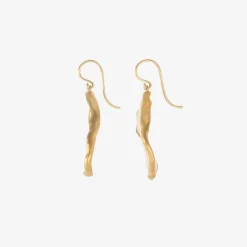 22k & large keshi pearl drop earrings