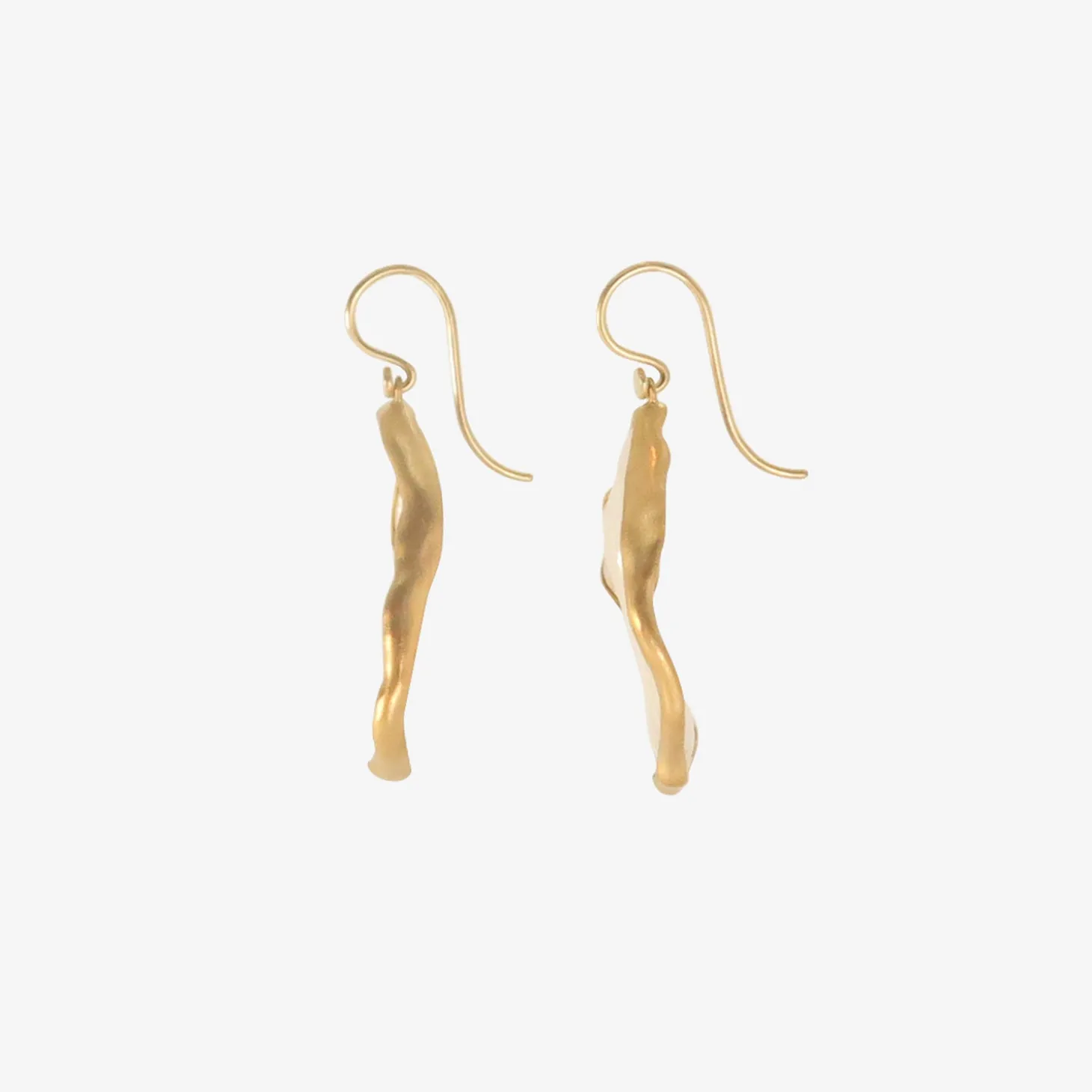 22k & large keshi pearl drop earrings