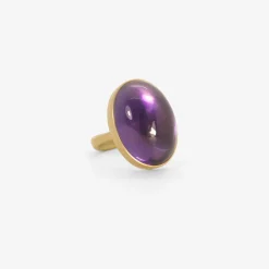 18k & large oval amethyst ring, 27.25ct