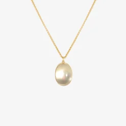 18k & large oval ceylon moonstone pendant