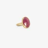 18k & large oval ruby ring, 6.22ct