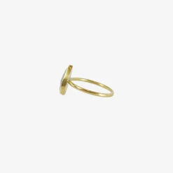 18k & large rose cut pear shape yellow diamond ring, 3ct