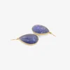 18k & large rose-cut tanzanite pebble drop earrings, 27.95ct