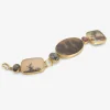 18k & large three-piece dendrite bracelet with sapphire and star ruby