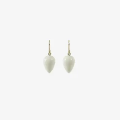 14k & lemon chrysoprase acorns