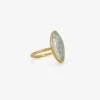 18k & marquis-shaped aquamarine ring, 2.44ct