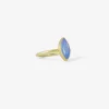 18k & marquis-shaped australian opal ring