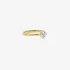 14k & old european cut solitaire diamond ring, 0.68ct