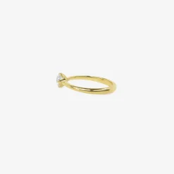 14k & old european cut solitaire diamond ring, 0.68ct