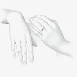14k & old european cut solitaire diamond ring, 0.68ct