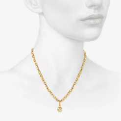 18k & old mine cut diamond pendant, 1.09ct