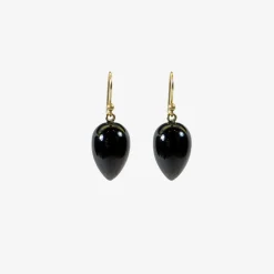 14k & onyx acorns