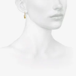 18k & opal eye bug earrings
