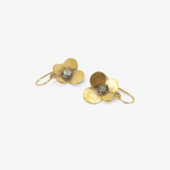 24k & opal hydrangea earrings