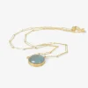 18k & oval aquamarine echo necklace, 9.94ct