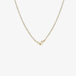 18k & oval blue tourmaline pendant