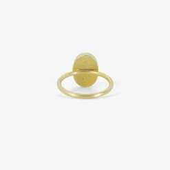 18k & oval cabochon zambian emerald ring, 4.75ct