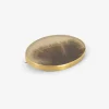 18k & oval dendrite pin