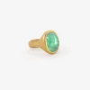 22k & oval emerald cast ring, 8.19ct