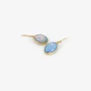 18k & oval ethiopian opal earrings