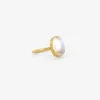 18k & oval fine moonstone ring, 3.9ct