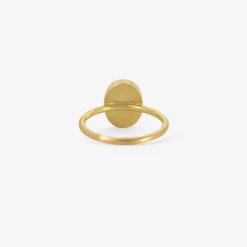 18k & oval fine moonstone ring