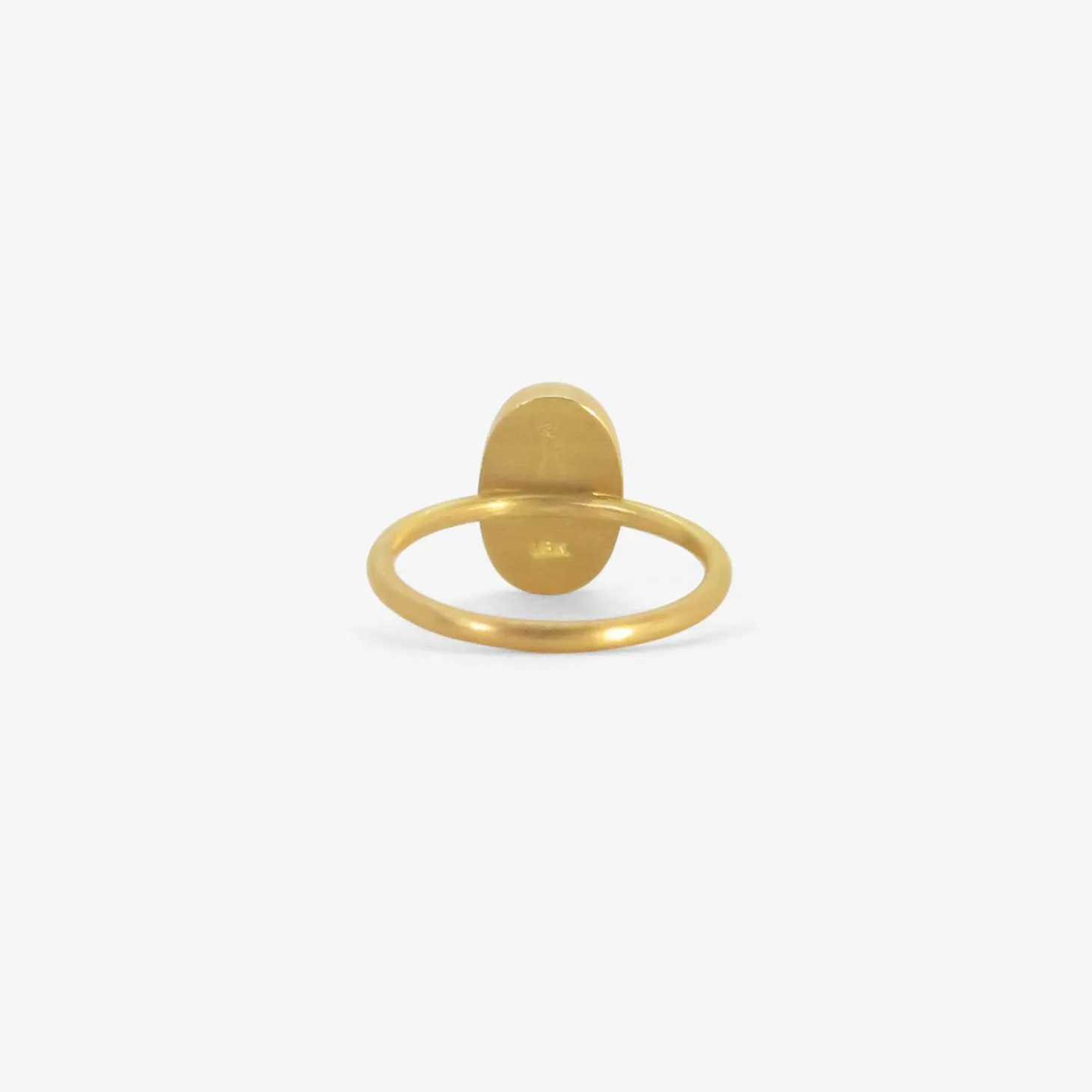 18k & oval fine moonstone ring, 3.9ct