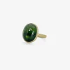 18k & oval green ombré tourmaline ring, 10.39ct