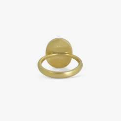 18k & oval green ombré tourmaline ring, 10.39ct