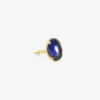 18k & oval iolite ring
