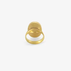 18k & oval ombre green tourmaline ring, 16.49ct