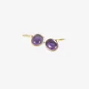 18k & oval pale amethyst earrings, 9.57ct