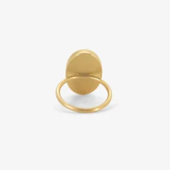 18k & oval pale persian turquoise ring, 6.26ct