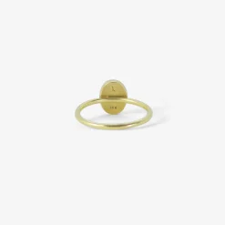 18k & oval rainbow moonstone ring