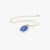 18k & oval rose-cut tanzanite pendant, 19.73ct