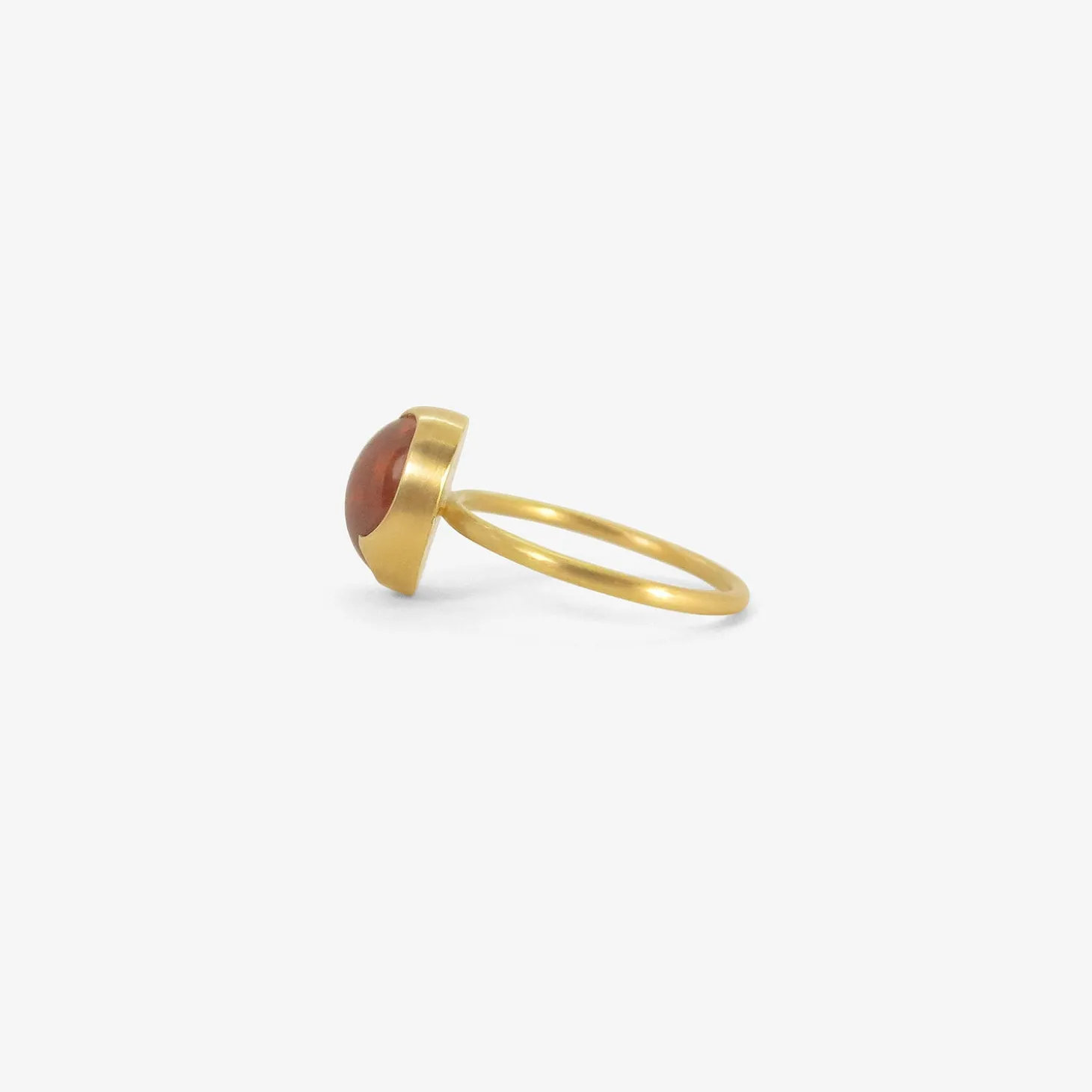 18k & oval spessartite garnet ring, 5.65ct
