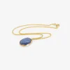 18k & oval tanzanite pendant, 15.7ct
