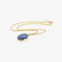 18k & oval tanzanite pendant, 15.7ct
