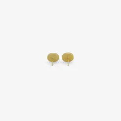 18k & oval vesuvianite studs